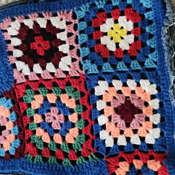 Farm Rio x Anthro Quilted Jean Shorts - Picture 3 of 5